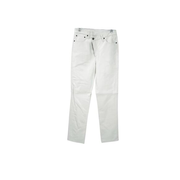 Agolde A9082-1285 Recycled Leather Criss Cross Straight Lace White Size 26 NWT - Picture 5 of 13